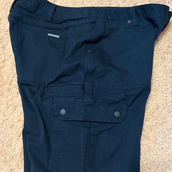 Duluth Trading Navy Women’s Utility Work Pants Curvesetter Waistband Size 18x33 - Picture 3 of 14